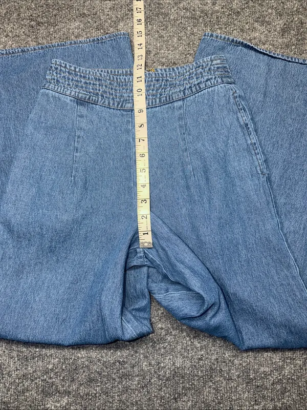 Eleven.O.One Wide-Leg High-Waist Flare Pants in Light Blue - Image 5