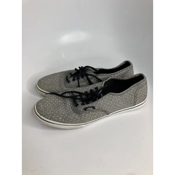 Vans Authentic Lo Pro Shoes Women 9 Grey Polka Dot Good Low Top Sneakers - Image 5