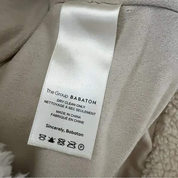 The Group by Babaton Aritzia Sherpa Teddy Jacket Size 2 - Image 8