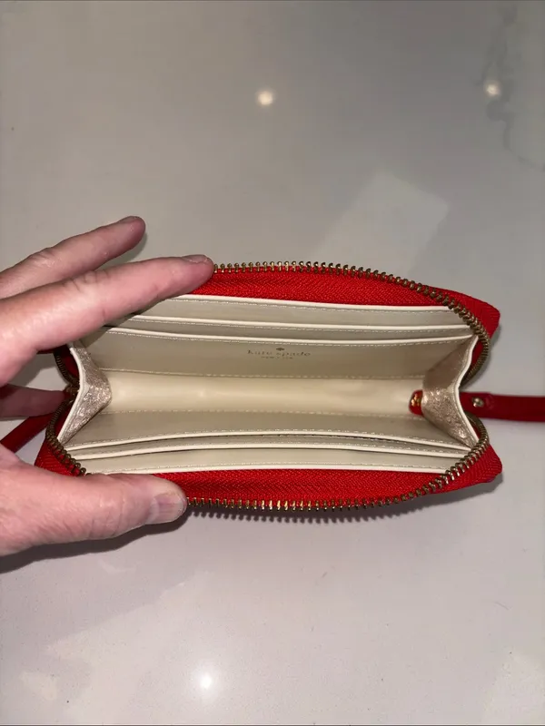 Kate Spade Jazzy Metro Red Patent Leather Wristlet - Image 7