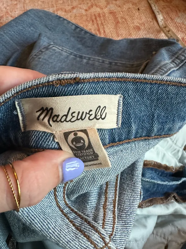 Madewell Tall '90s Straight Jean Rondell Wash Crease Edition stretch NN691 31T - Image 3