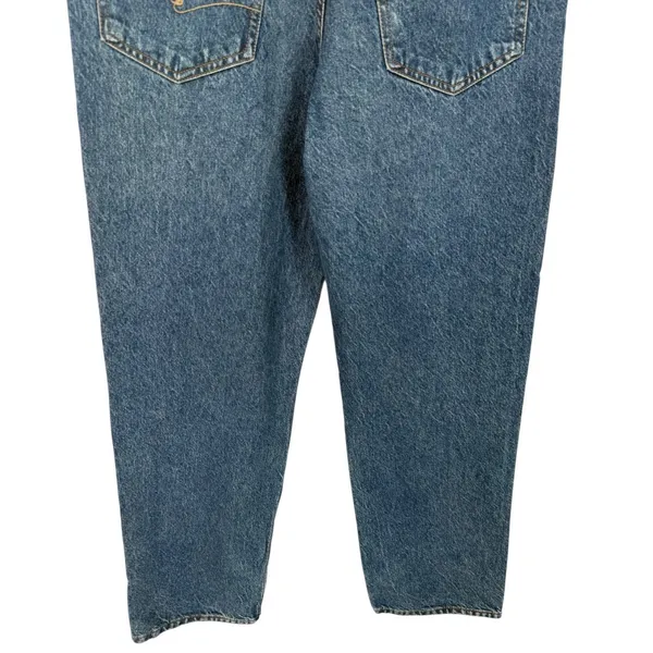 NWT Free People Zane Mid Rise Straight Leg Jeans Button‎ Fly Blue Denim Size 30 - Image 11