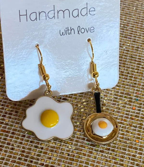 Handmade Adorable Eggs Fashion Earrings - Image 2