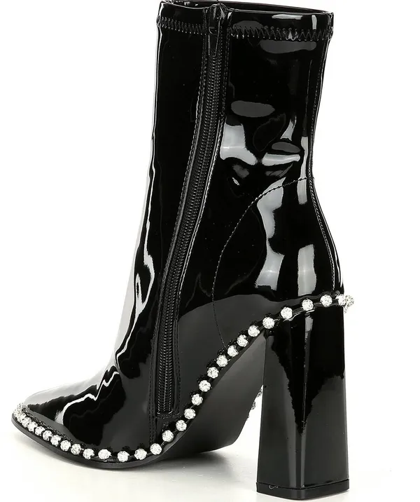 Steve Madden Edita Rhinestone Patent Boots - Image 2