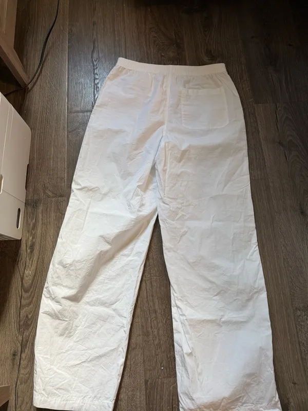 Aritzia TNA Cotton White Boxer Pants - Image 5