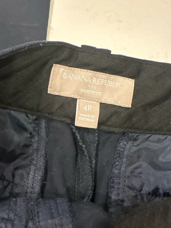 Banana Republic Martin Fit Navy Blue Dress Pants - Image 6