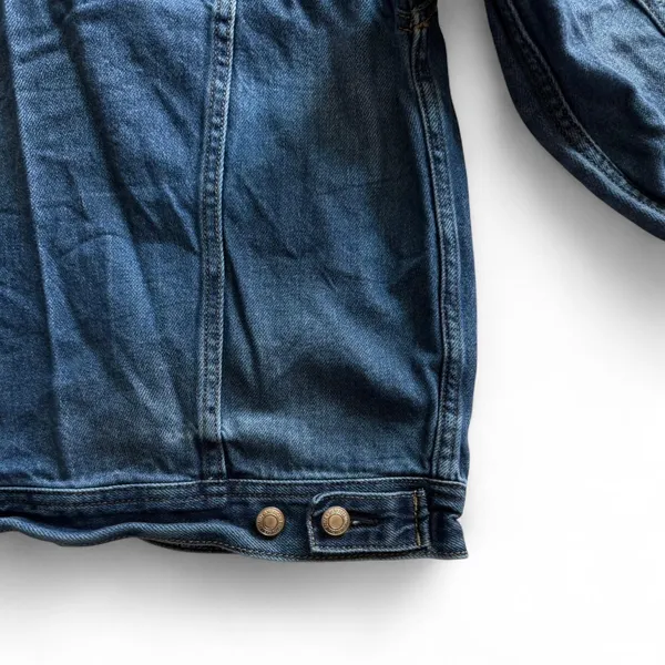 American Eagle Blue Denim Trucker Jacket Women’s Large - Image 6