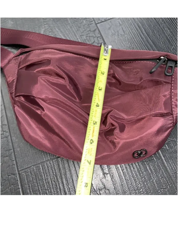 CALIA by Carrie Underwood Women's Sling Belt Bag Maroon Burgundy - Image 9