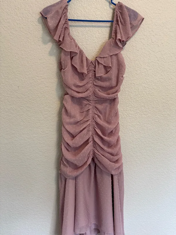 ASTR Dress ruffle midi dress - Image 4