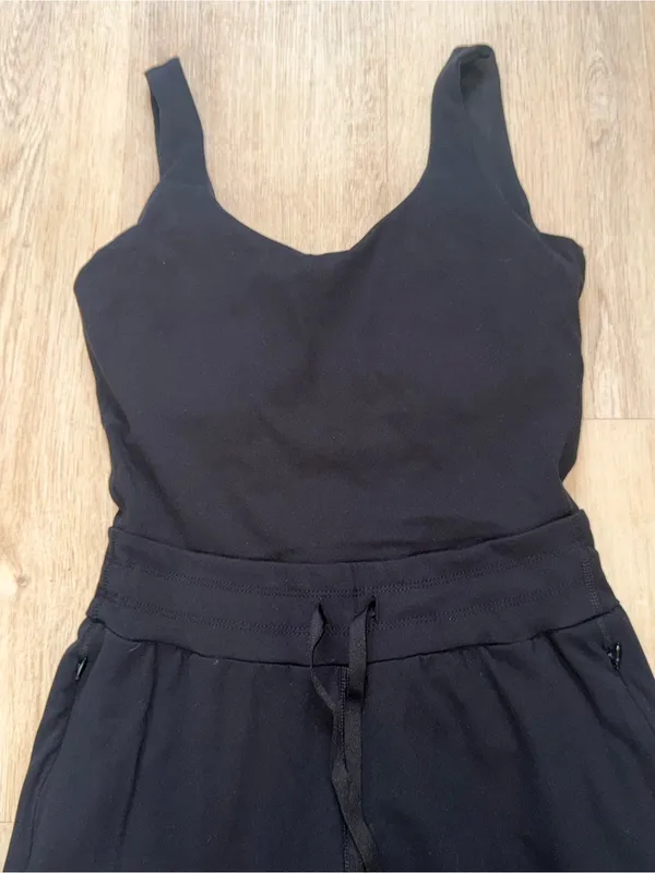 Yogalicious Black Tank Jumpsuit Jogger - Image 2