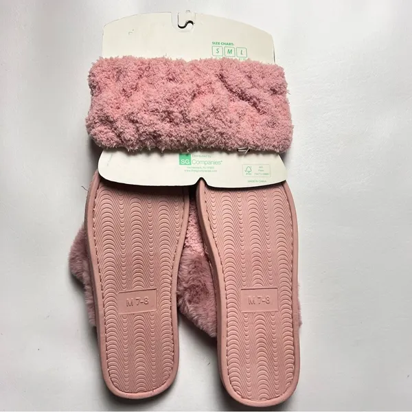 Honey Dew Women's Bedtime Accessories Slippers Scrunchie and Headband Set NWT - Image 7