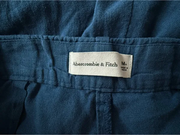 Abercrombie Linen-Blend Tailored Wide Leg Pant - Image 3