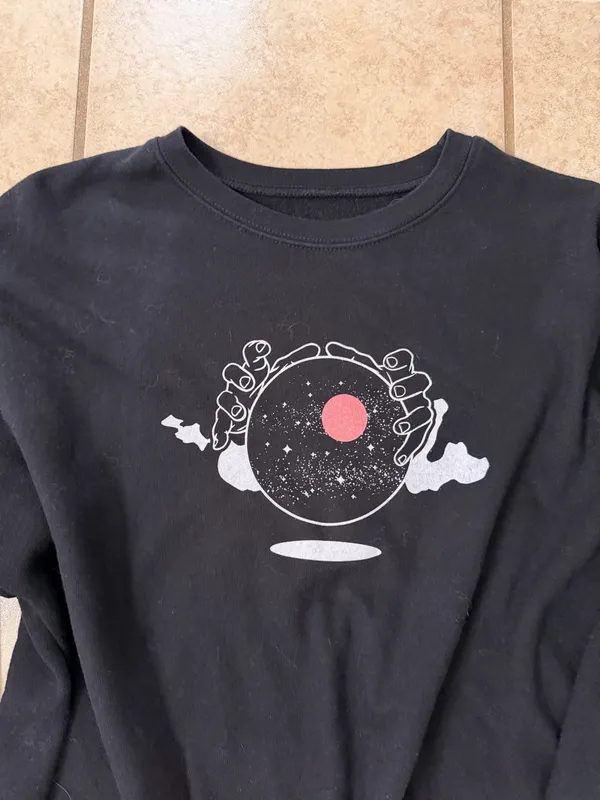 Bella Canvas Custom Chris Lake Black Book Records Cropped Sweatshirt - Image 2