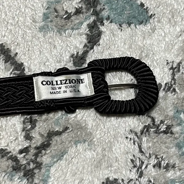 NWT S Juliana Collezione 34 Inches Elegant Black Braided Women's Belt Accessory - Image 5