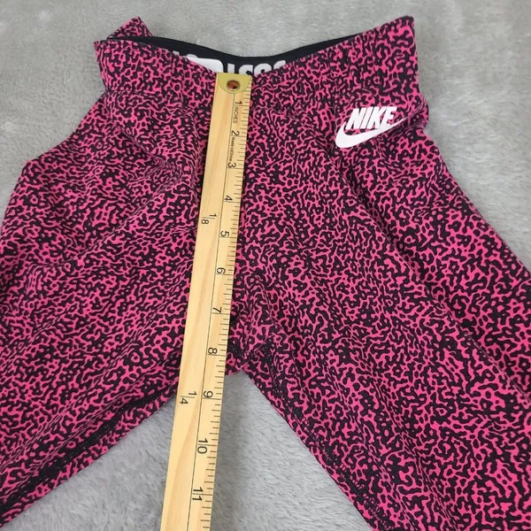 Nike Womens Pink‎ Leopard Workout Pants size Small Just Do It - Image 9