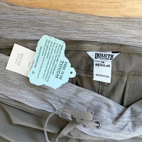 NWT Duluth Trading Co. Women's Armachillo Joggers River Rock Size US 14 Regular - Image 10