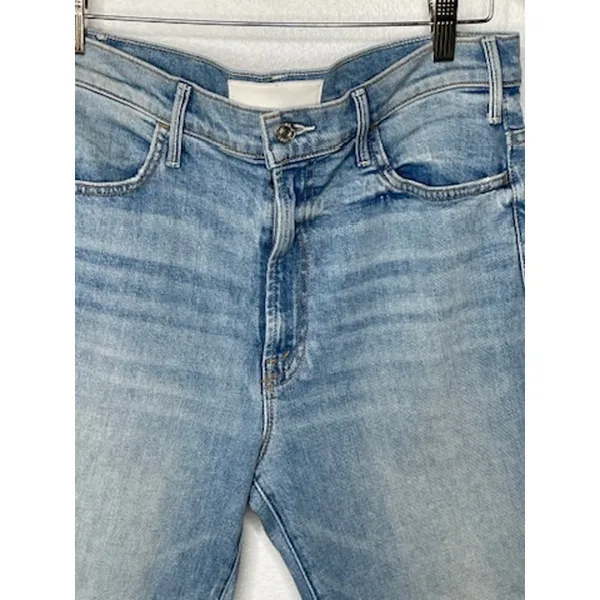 MOTHER Superior Hustler Ankle Holier Than You Patch Flare Jeans 31 - Image 6