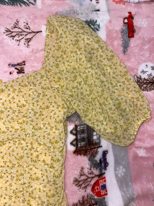 All in Favor Ruched Floral Mini Dress - Image 6
