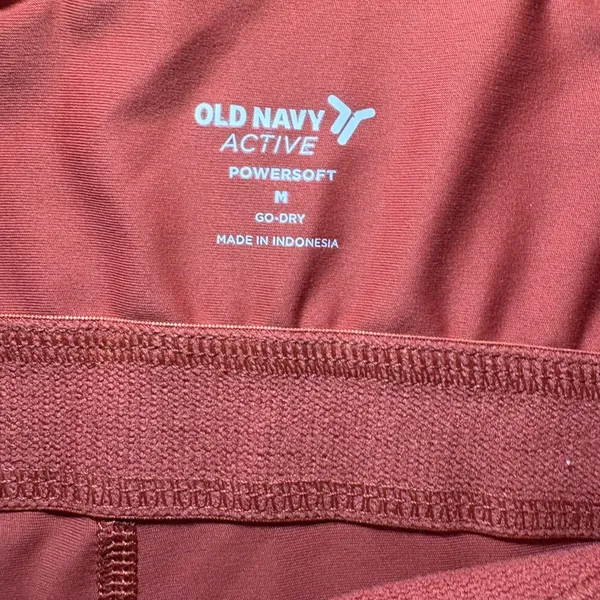 Old Navy Active‎ Powersoft Go-Dry Exercise Dress Rust Red Built-in Shorts Medium - Image 4