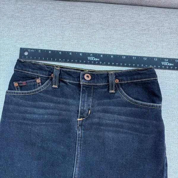 Vintage AG Adriano The Daisy Denim Mini Skirt 25 Dark Wash Y2K Indie Bimbocore‎ - Image 8