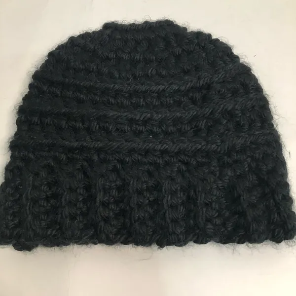 The North Fork black knit hat beanie‎ winter hat North Fork Long Island NWOT - Image 3