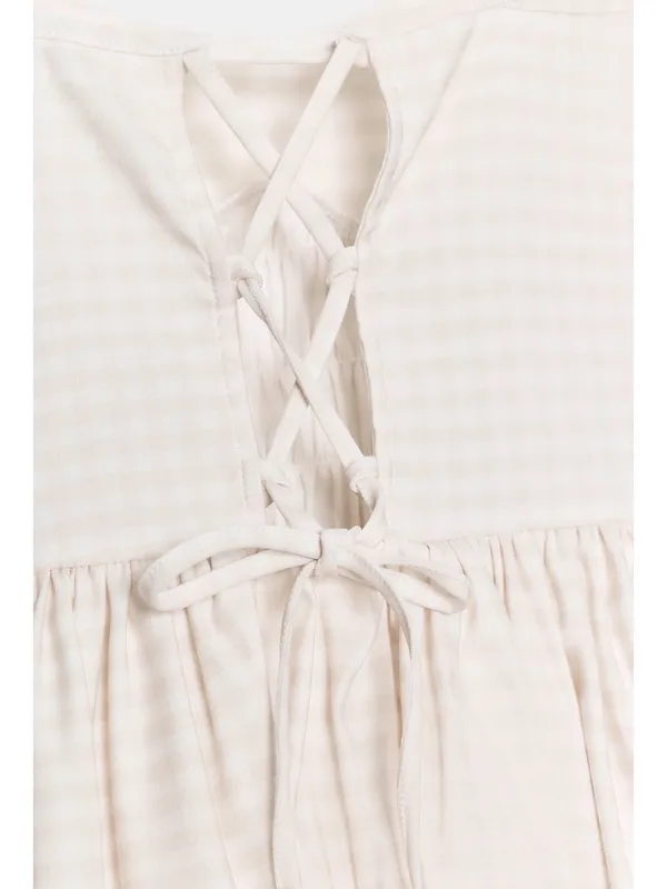 ZARA Gingham Balloon Mini Dress - Image 6