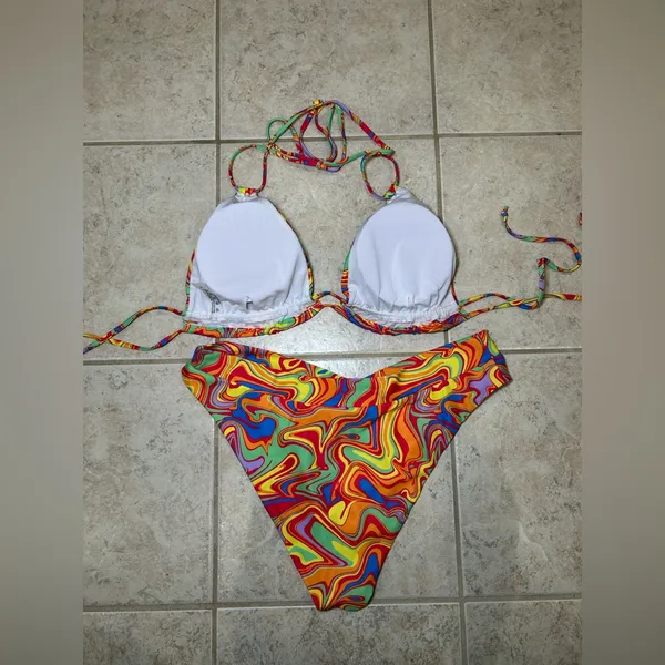 SheIn Multicolored bikini set - Image 2