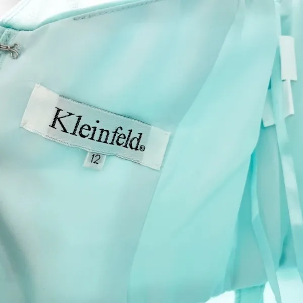 Kleinfeld Morning Mist Bridesmaid Maxi Dress Formal Wedding Gown - Image 8