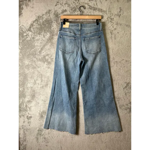 KUT From The Kloth High‎ Rise Ryan Fab Ab Super Wide Leg Jeans Light Wash 2 New - Image 6