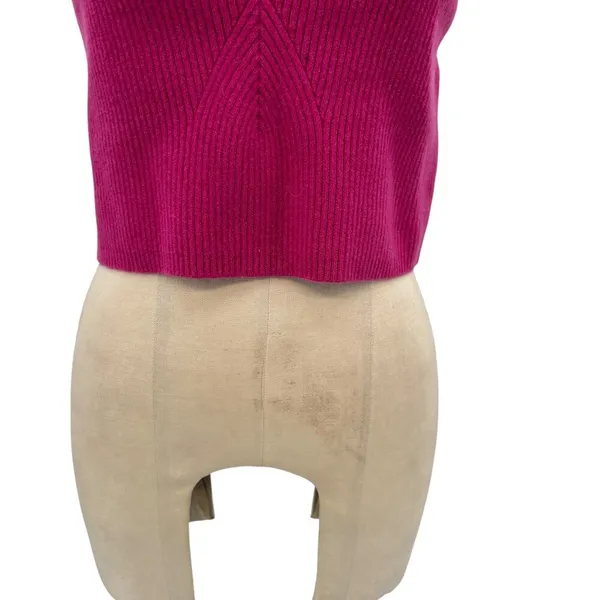 J.‎ Crew Cashmere-Blend Cropped Sweater-Tank Icy Rose Pink Size XXL - Image 6
