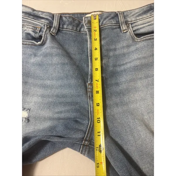 Hidden Jeans Straight Leg Women Size 31 Light Blue Distressed High Rise Cotton - Image 6