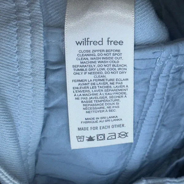 Aritzia Wilfred Free Baby Blue Modern Cargo Straight Leg Pants‎ Size 4 - Image 5