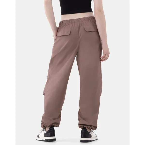 No Boundaries Womens Pants Size XL Mauve Parachute Relaxed 30" Inseam Streetwear - Image 5