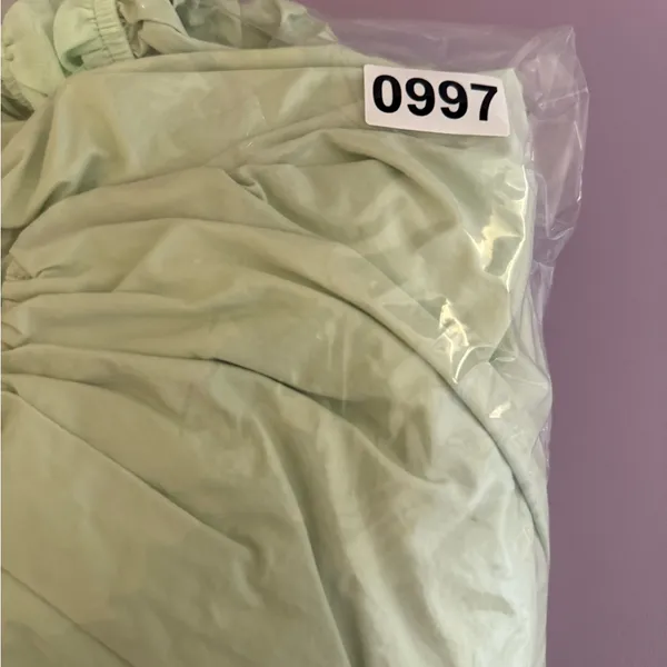 English Factory CROPPED BLOUSON LONG SLEEVE TOP in Pistachio‎ - Image 6