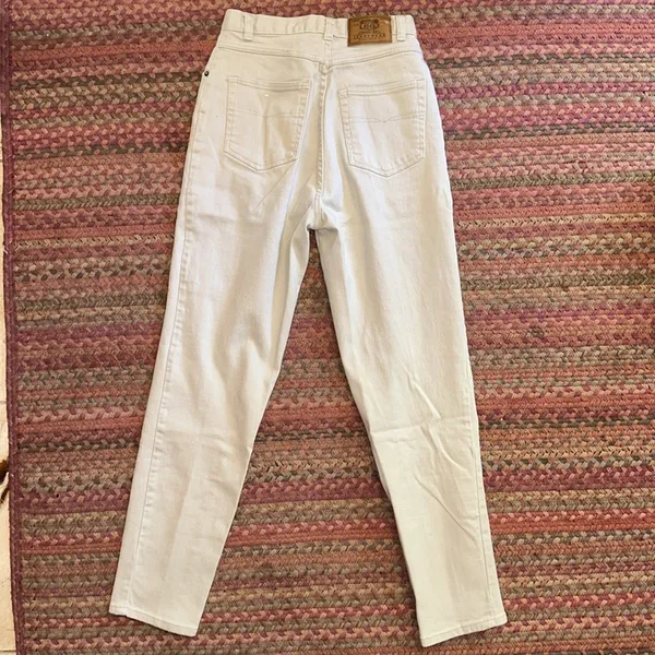 Vtg Tan Route 66 Stretch High Rise Slim Fit Jeans - Image 4