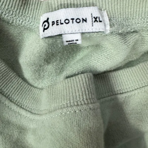 Peloton Crewneck Sweatshirt Green XL Brave Unstoppable Athleisure‎ Minimalist - Image 3