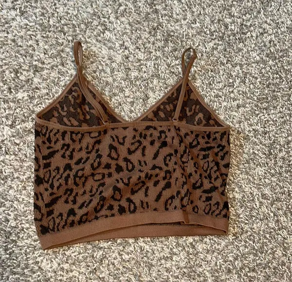 Brown Cheetah/Leopard tank top - Image 2