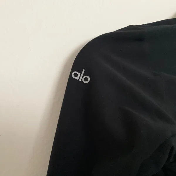 Alo Yoga Alosoft 1/2 Zip Rapid Pullover Black XXS - Image 5