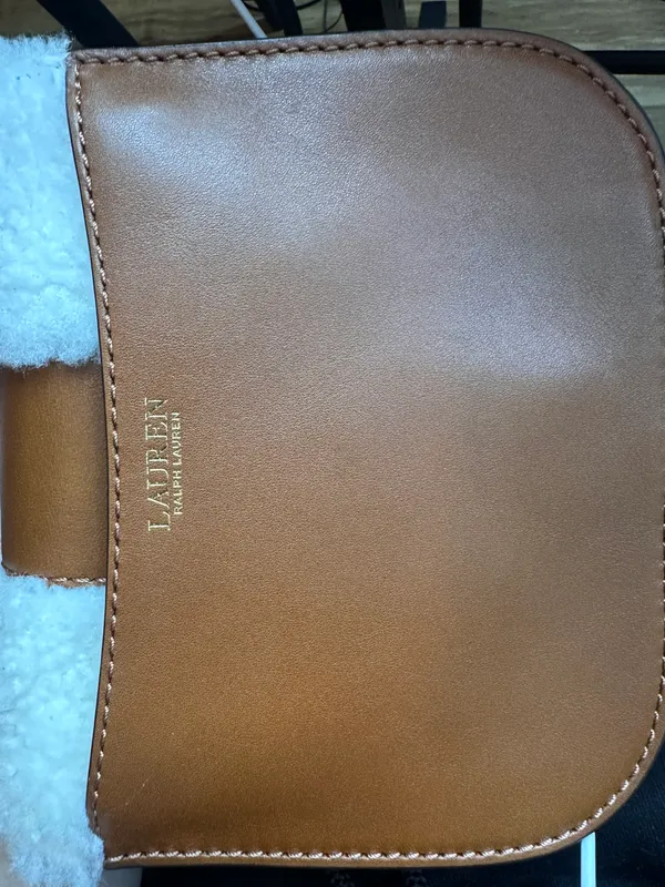 Ralph Lauren Shearling Small Addie Crossbody Handbag - Image 11