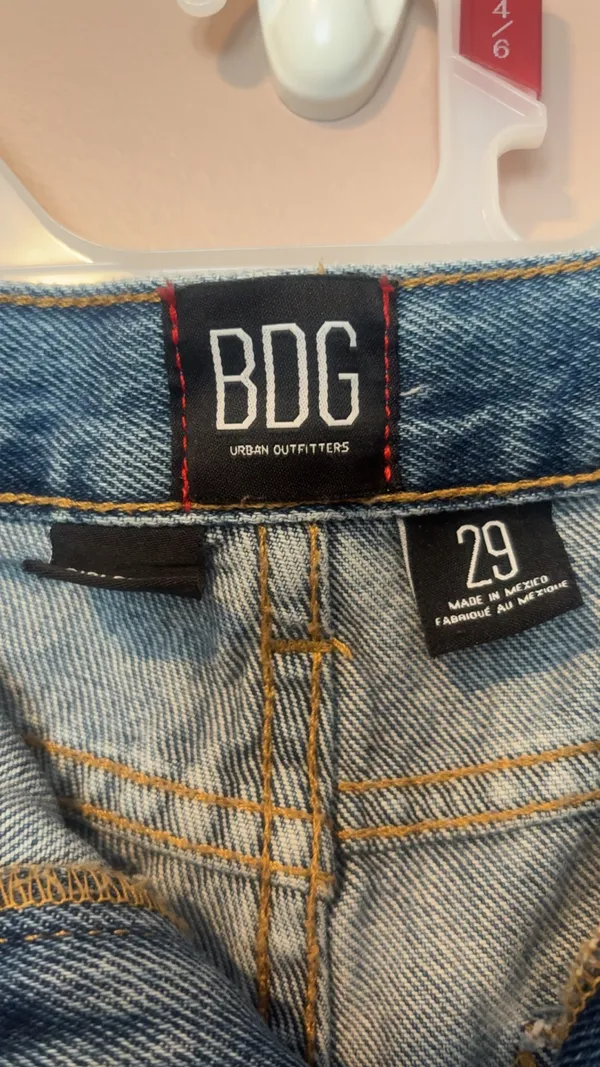 BDG Urban Outfitters Denim High-Rise Shorts Girlfriend Distressed - Image 4