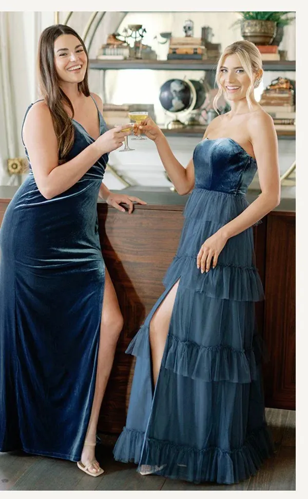 REVELRY Velvet + Tulle Dress - Image 2