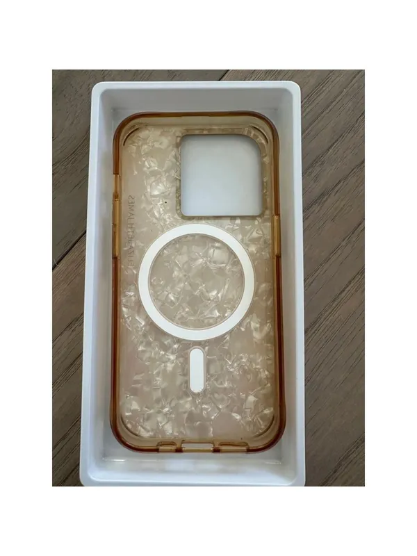 Elizabeth James Pink Marble iPhone 14 Pro Phone Case - Image 4