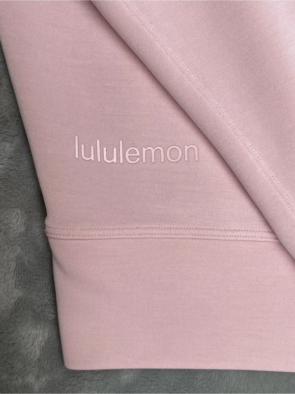 Lululemon Perfectly Oversized Crewneck Porcelain Pink Loungewear activewear XL - Image 6