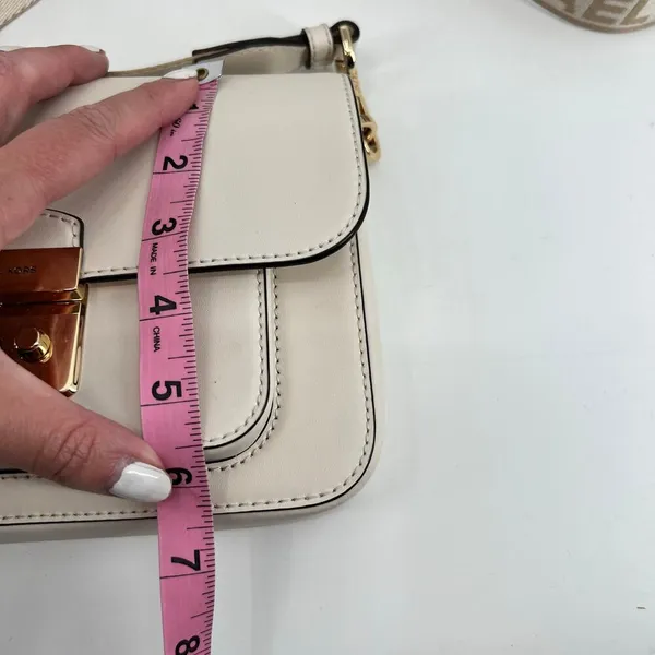Michael Kors Sloan Editor Medium Leather Shoulder Bag crossbody gold hardware MK - Image 4