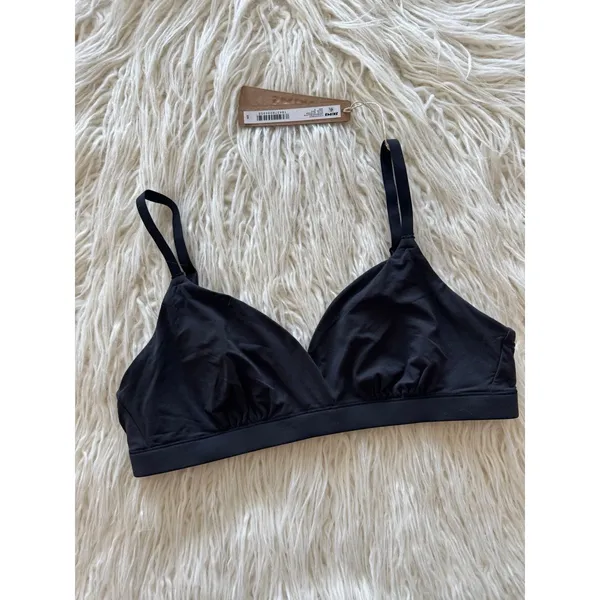 Skims Fits Everybody Crossover Bralette Onyx Size Small - Image 3