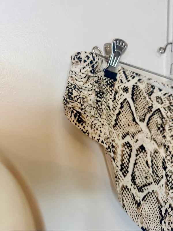 Soma Snake Print Tankini Bathing suit Size Large V Wire Plunge - Image 10