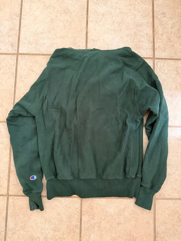 Champion Forest Green Pullover Hoodie - Image 4