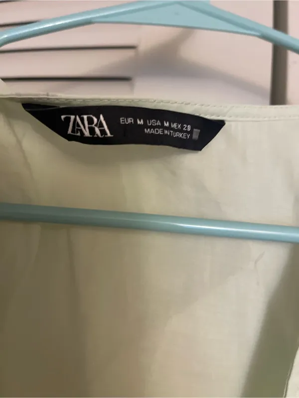 Zara Pale Green Tie-Front Ruffle Hem Camisole - Image 2