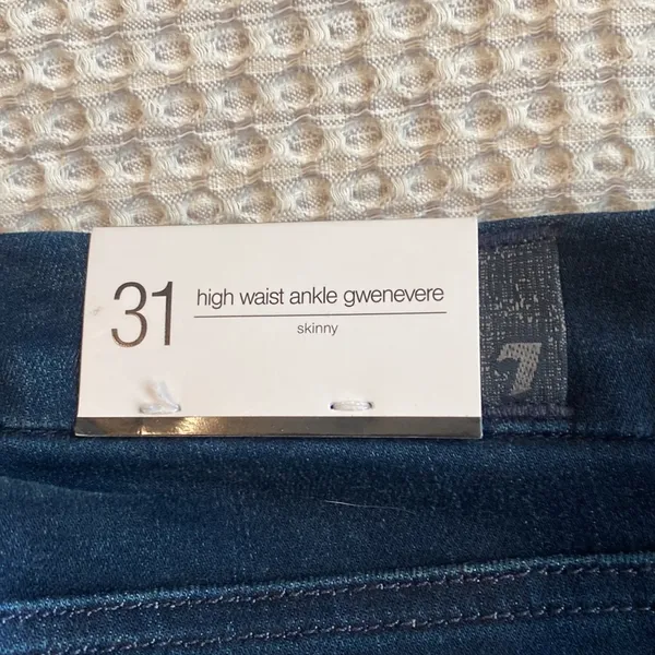 high waisted embellished ankle skinny jeans-Gwenevere - Image 3