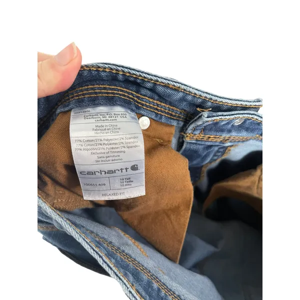 Carhartt Women's Size 10 Tall Work Outdoor Straight Jeans‎ - Image 9